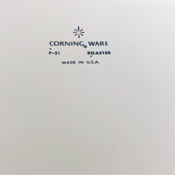 Vintage Corningware P-21 Roaster Blue Cornflower - Picture 7 of 7